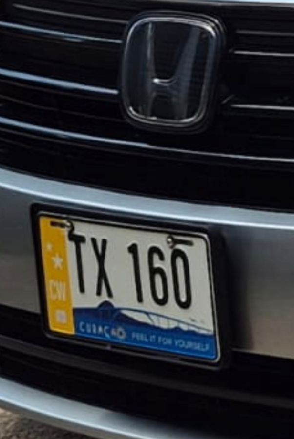 Taxi license plate TX 160